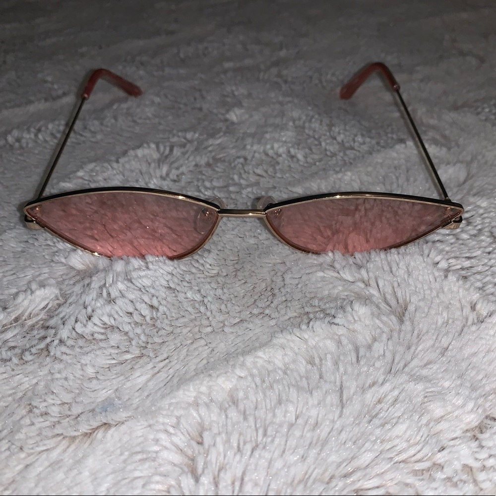 cat eye pink tint glasses - Picture 1 of 2